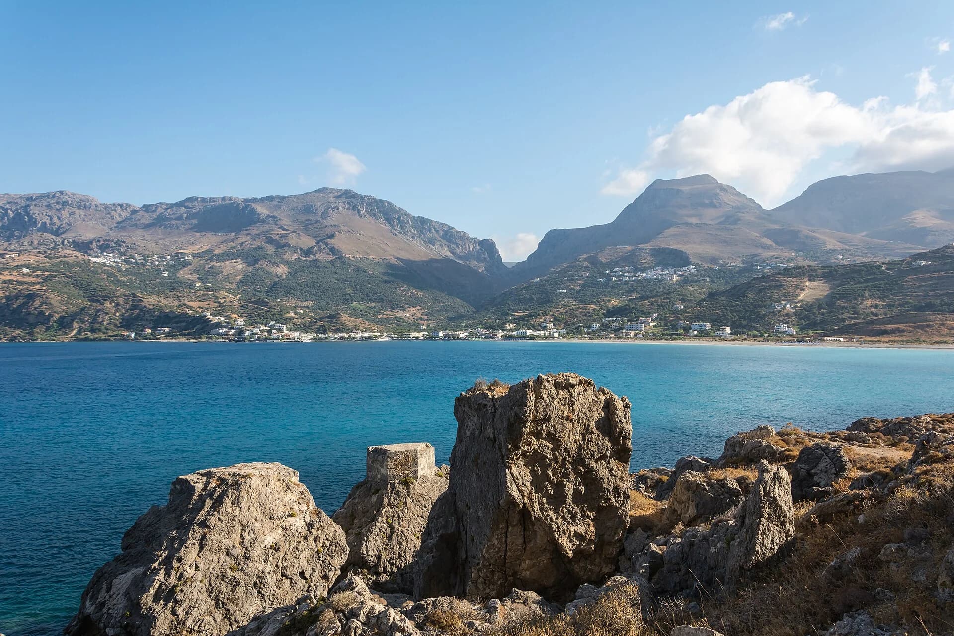 Baie de Plakias sur la côte sud de Réthymnon