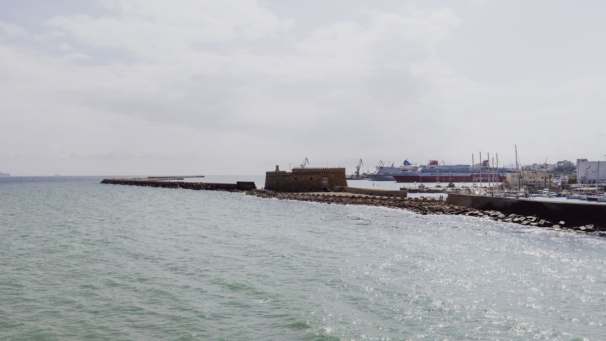 Port d'Héraklion et forteresse de Koulès, Crète