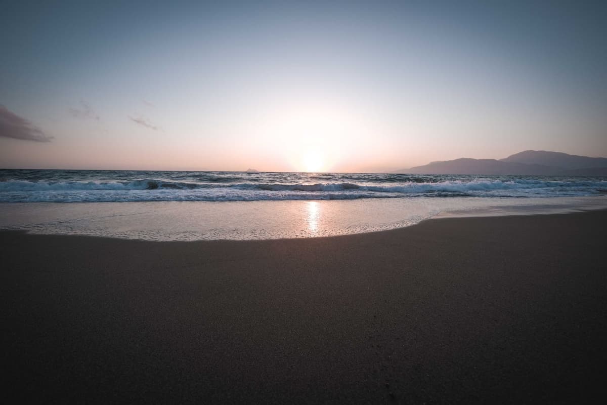 Plage de Falassarna, ouest de la Crète